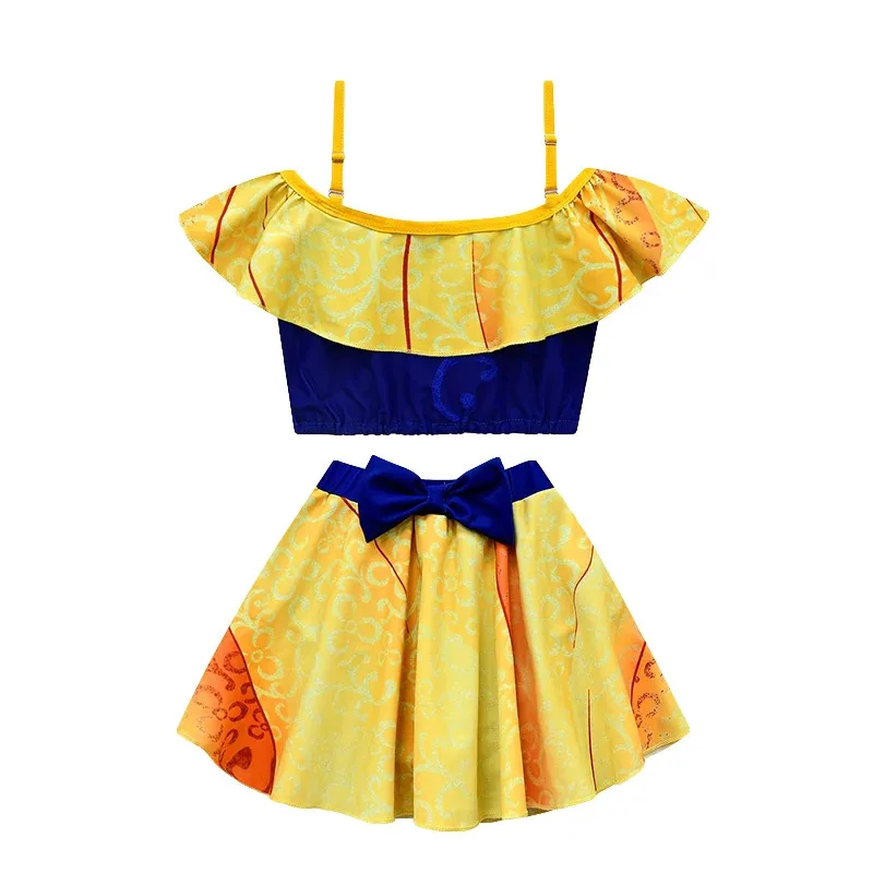 بدلة سباحة أنيمي 2022 جديدة للفتيات ملكة الثلج إلسا آنا الأميرة ملابس سباحة للأطفال قطعة واحدة رابونزيل ميليندا تيانا باب 72th #6