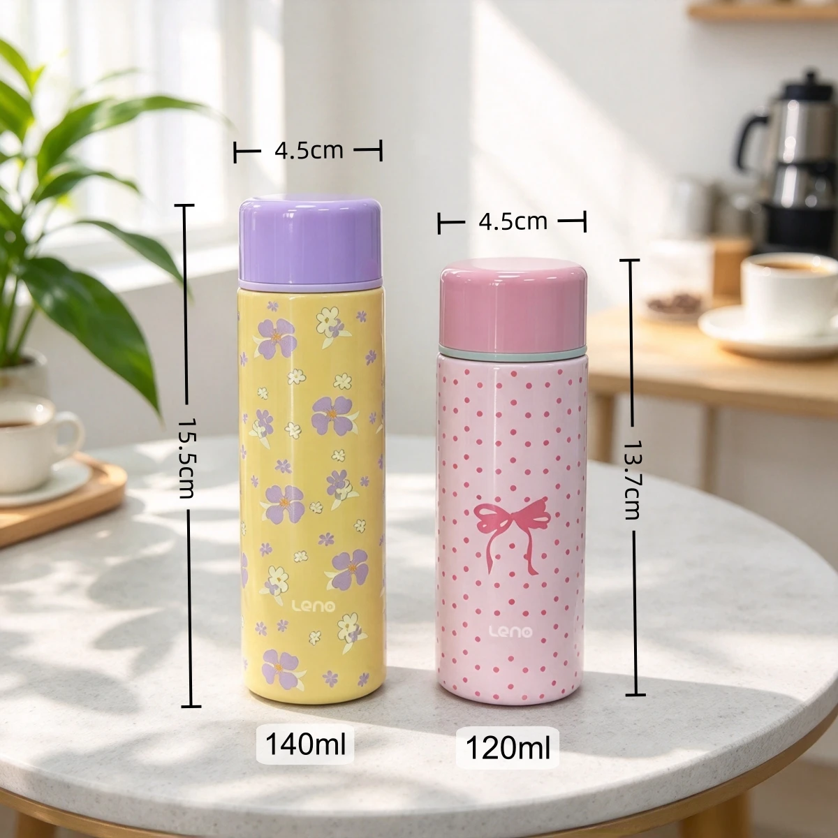 140/120ml Stainless Steel Pocket Insulated Water Bottle Cute Compact Slim Design High Aesthetic Appeal Perfect for Hydration