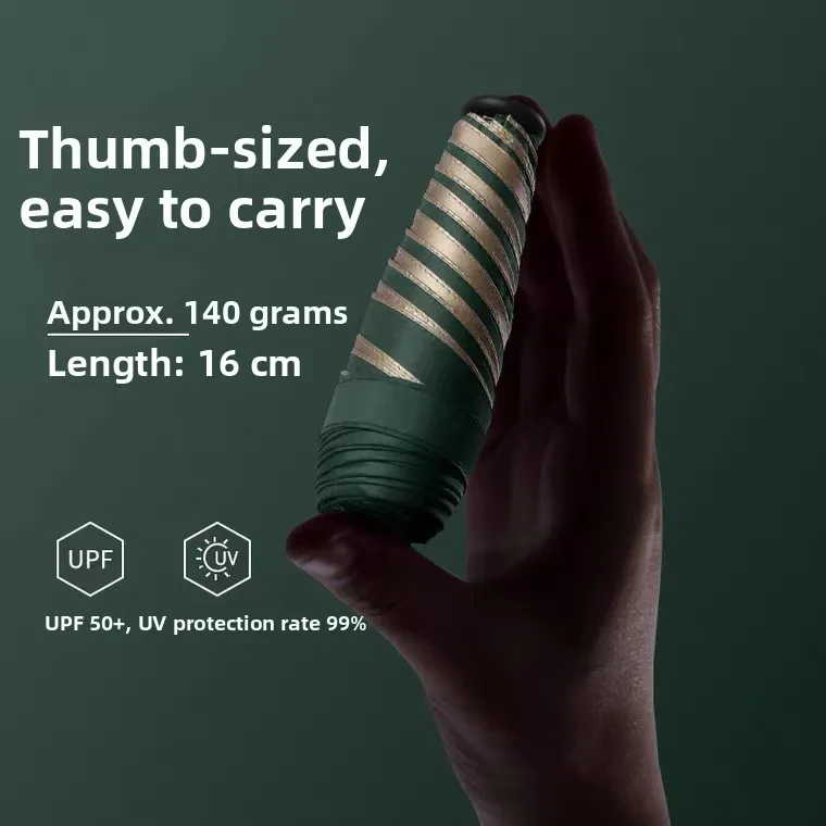 

Ультралегкий складной зонт-парасоль для защиты от солнца, ручной карманный зонт от дождя, сверхлегкий зонт для защиты от солнца