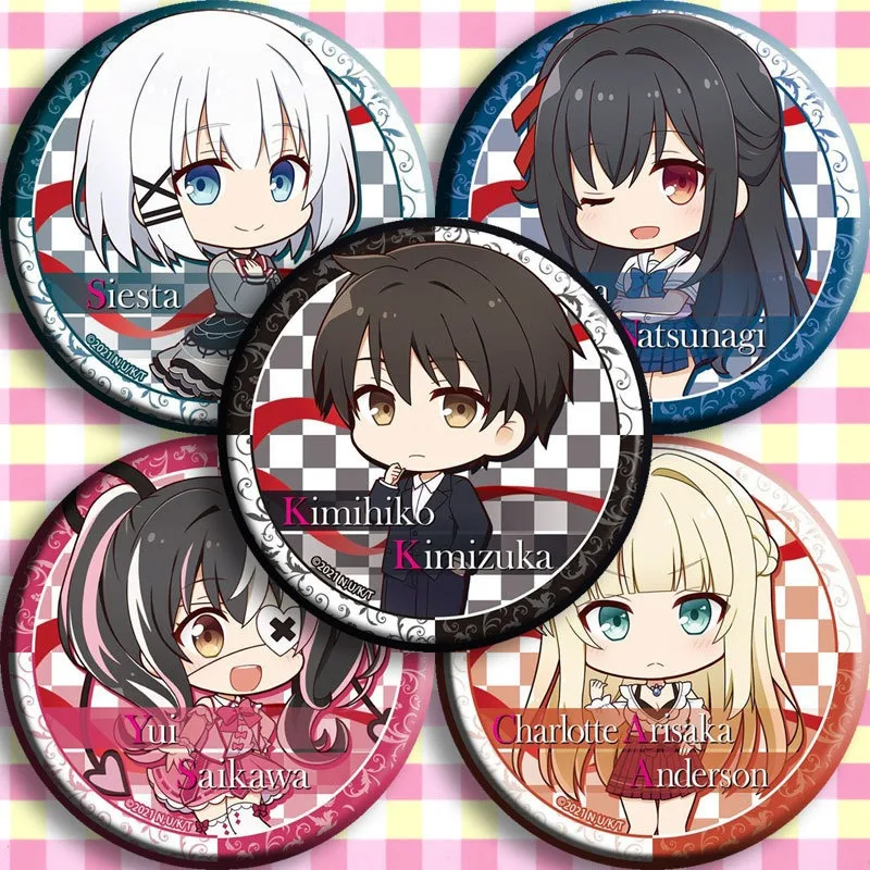 58MM Kunihiko Kimizuka Shiesta Nagisa Nagare Unisex Adjustable Anime Badges Two Dimensional Peripherals Posters and Pendants