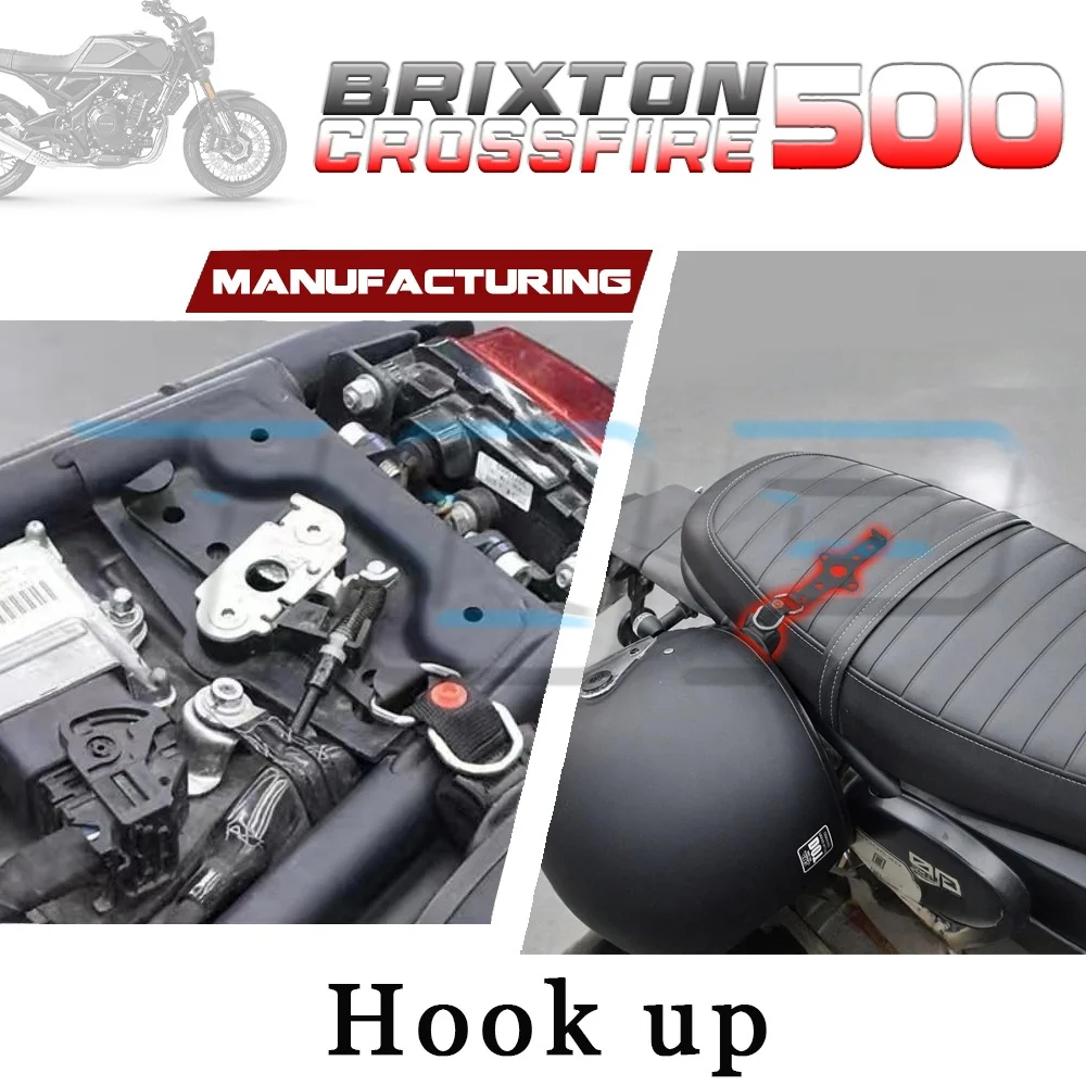 

Concealed helmet lock BRIXTON CROSSFIRE 500 stainless steel anti-theft fixing hook GK500 500gk gk500 gk 500