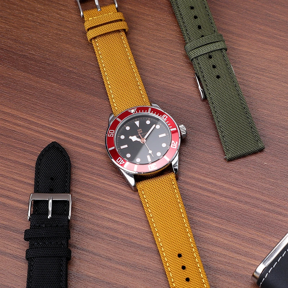 2025 Genuine Sailcloth Watch Band 18mm 19mm 20mm 21mm 22mm 24mm Nylon Strap Quick Release Wrist Band Sports Bracelet for Men image 4