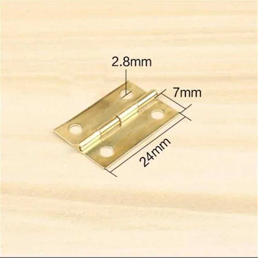 Miniature 1 Inch A3   Steel Hardware Accessories Folding Jewelry Box Cabinet Dedicated Small Hinge Hinge