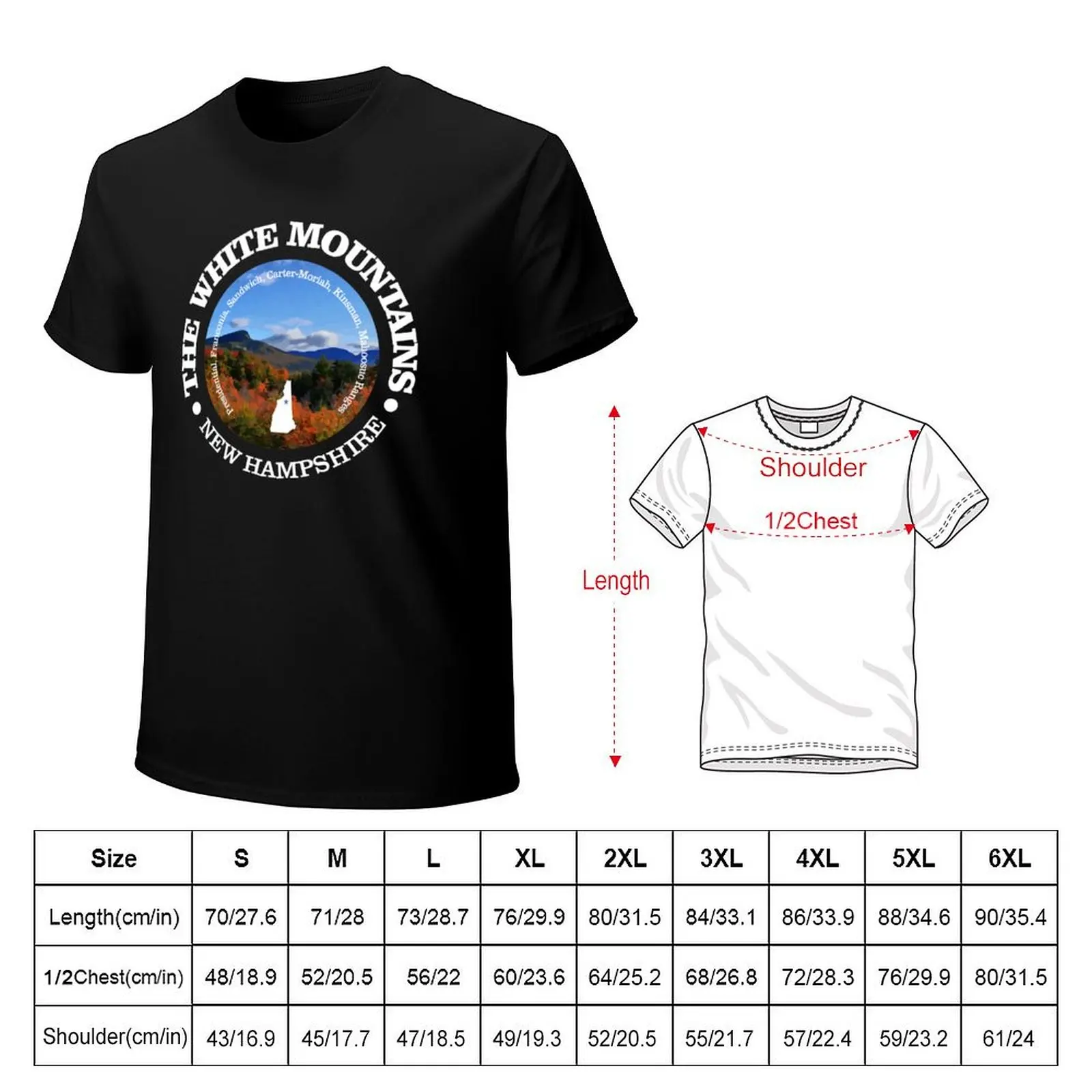 The White Mountains T-Shirt cotton t-shirt plain for man package T-Shirt
