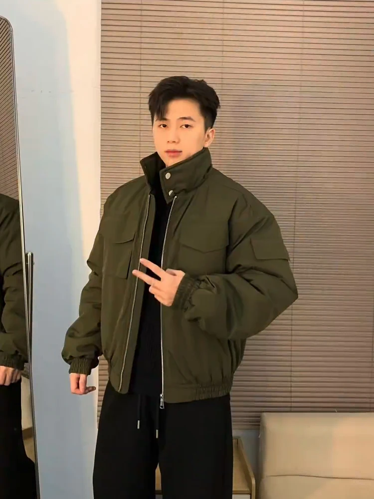 

Мужская зимняя куртка-бомбер из хлопка и полиэстера в стиле американского пилота, легкая, для кавалерии