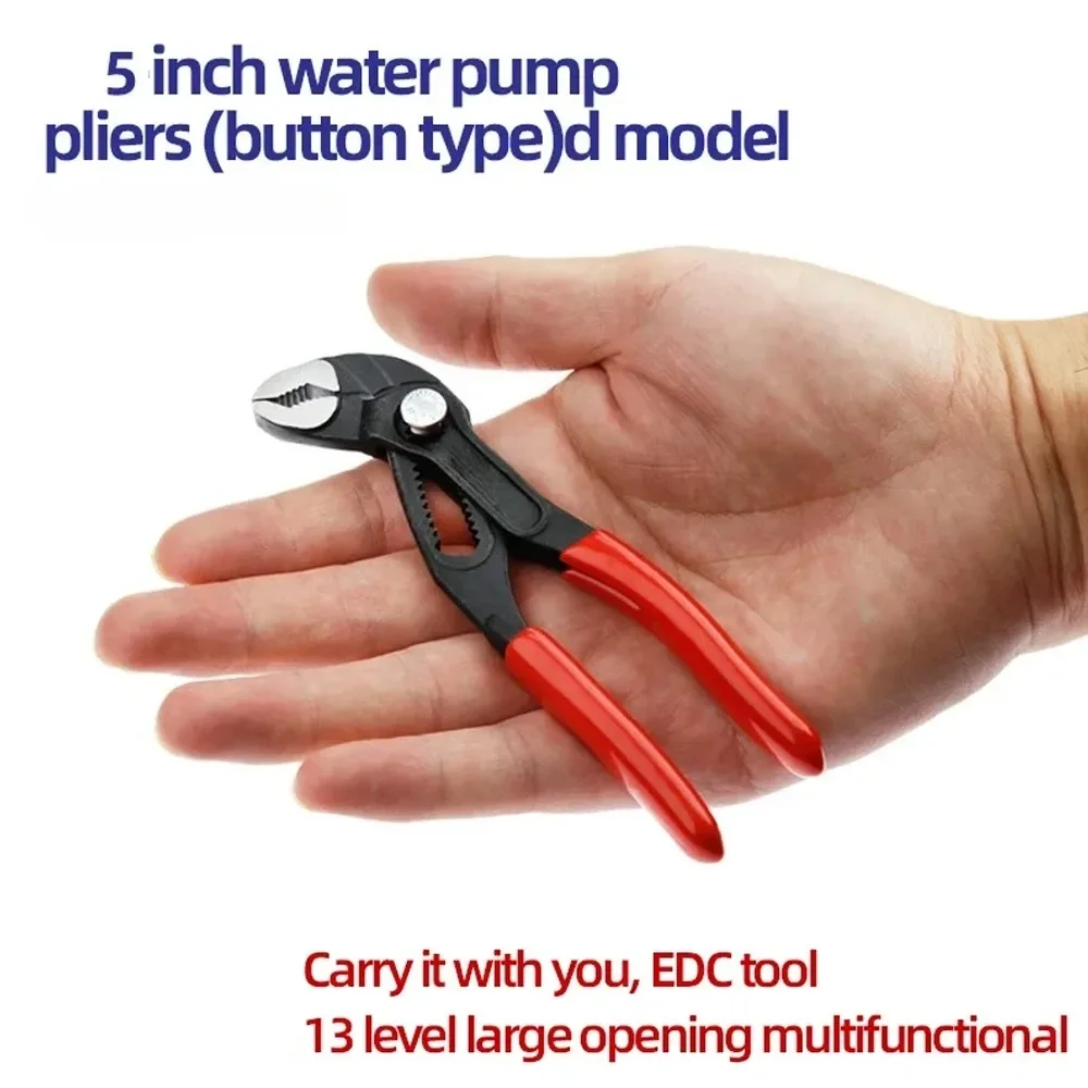 

New 5 Inch Mini Portable Adjustable Crescent Wrench Multi-Functional Pipe Pliers Spanner Pump Clamp for Home Repair Hand Tool