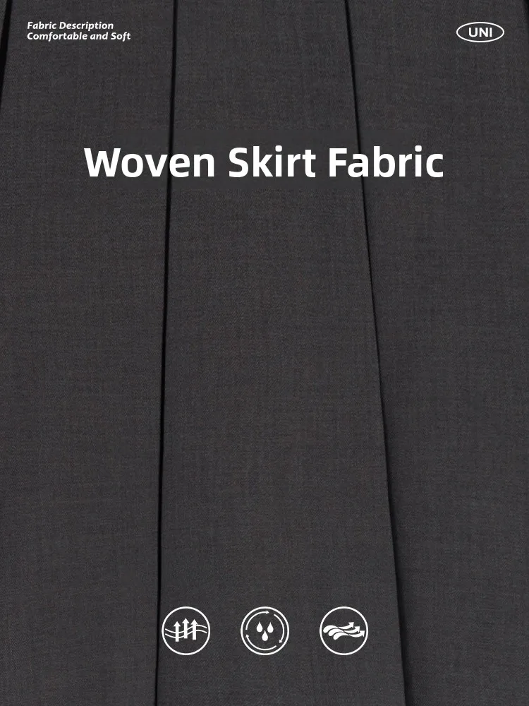 

REE ey Suit ort Skirt with Knot JK High Waist A-Line Lace Splicing Pleated Skirt Gentle Sle Casual Wear