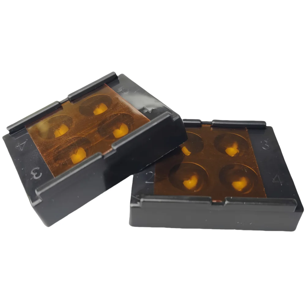JUMTOP Dental Mix Composite Resin Shade Light Case Veneer Storage Box Membrane Teeth Patch Dentistry Retainer Shading Holder