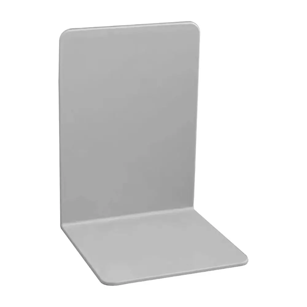 1/2Pcs L-Shaped Simple Bookend Thickened Decorative Book Stoppers Holders with Anti-slip Design Plastic Book End Stand Rack