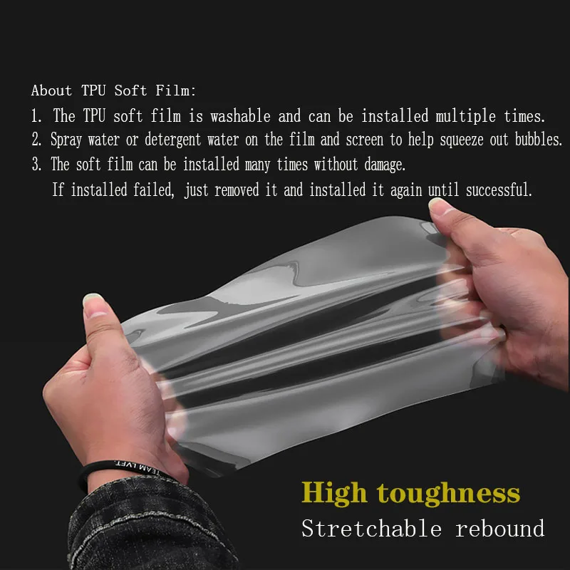 Car Interior Center console Transparent TPU Protective film Anti-scratch Repair film Accessories For Hyundai Palisade 2019-2023
