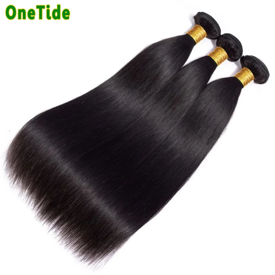 Straight Human Hair Bundles Human Hair Weave Brazilian 100% Human Hair Bundles Remy Hair Extensions 3 Bundles