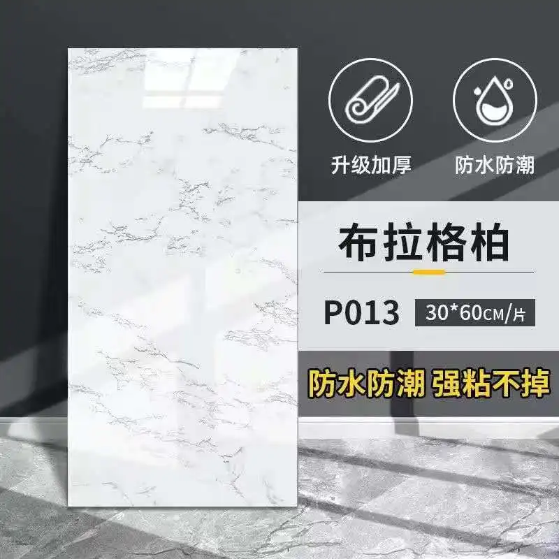 40CMX80CM Marble Wallpaper Vinyl Waterpoof Self-Adhesive Stickers Wall in Roll Furniture Bathroom Contact Paper Home Stick Decor