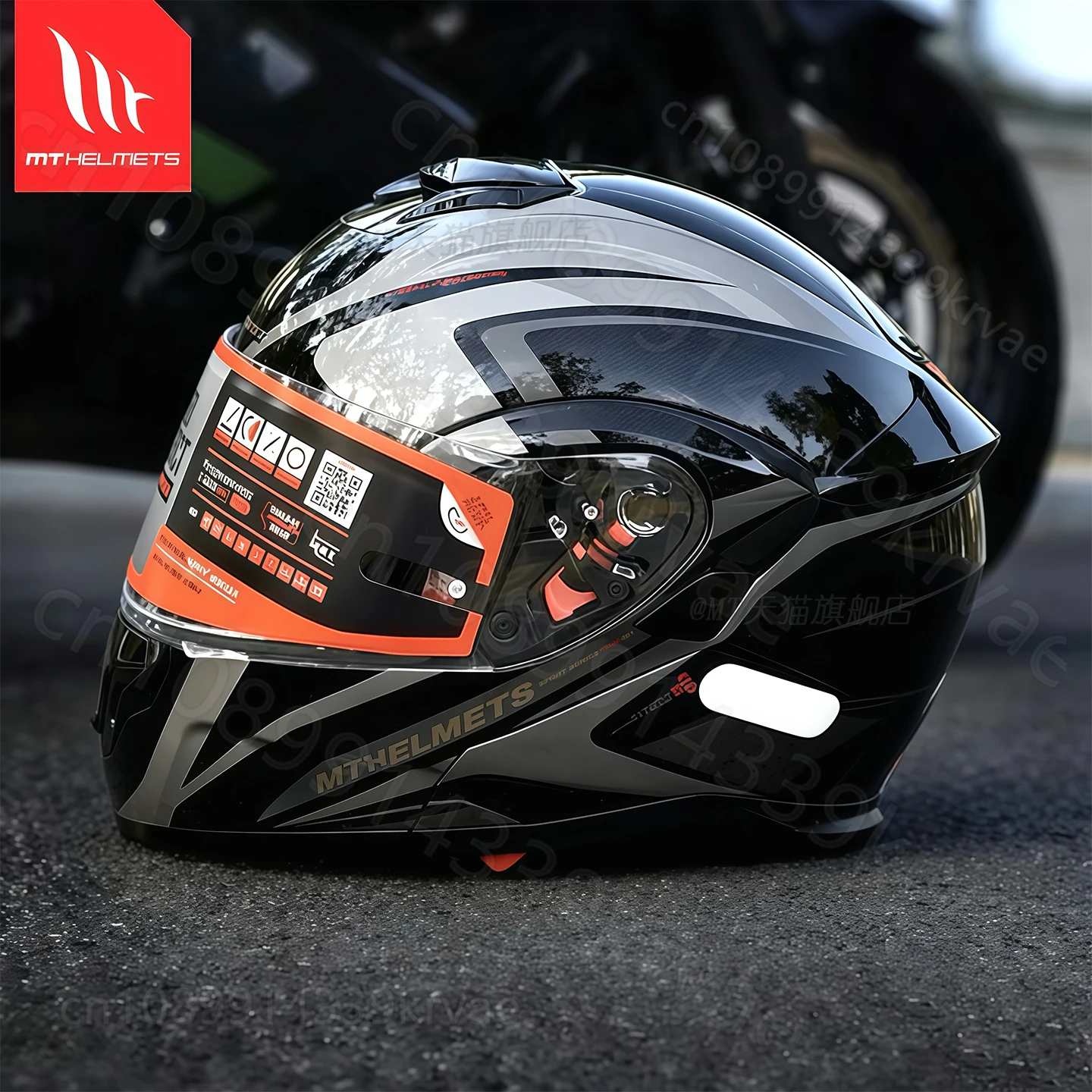 MT peel-off helmet motorcycle helmet double lens four seasons large size men's women's cruise locomotive summer full helmet