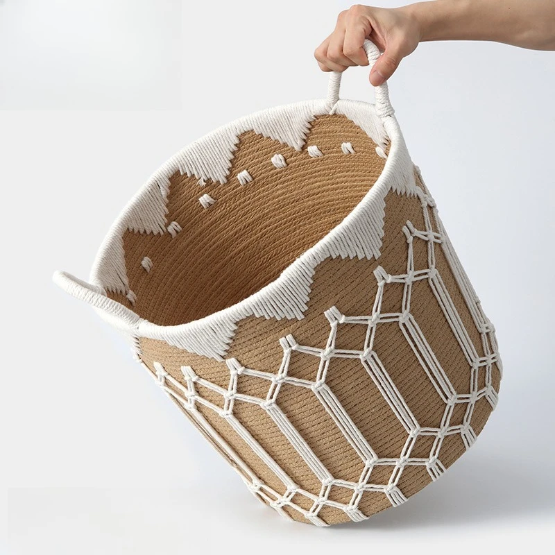 Woven dirty clothes Handmade rattan storage Household oversized storage  Bathroom toilet Laundry