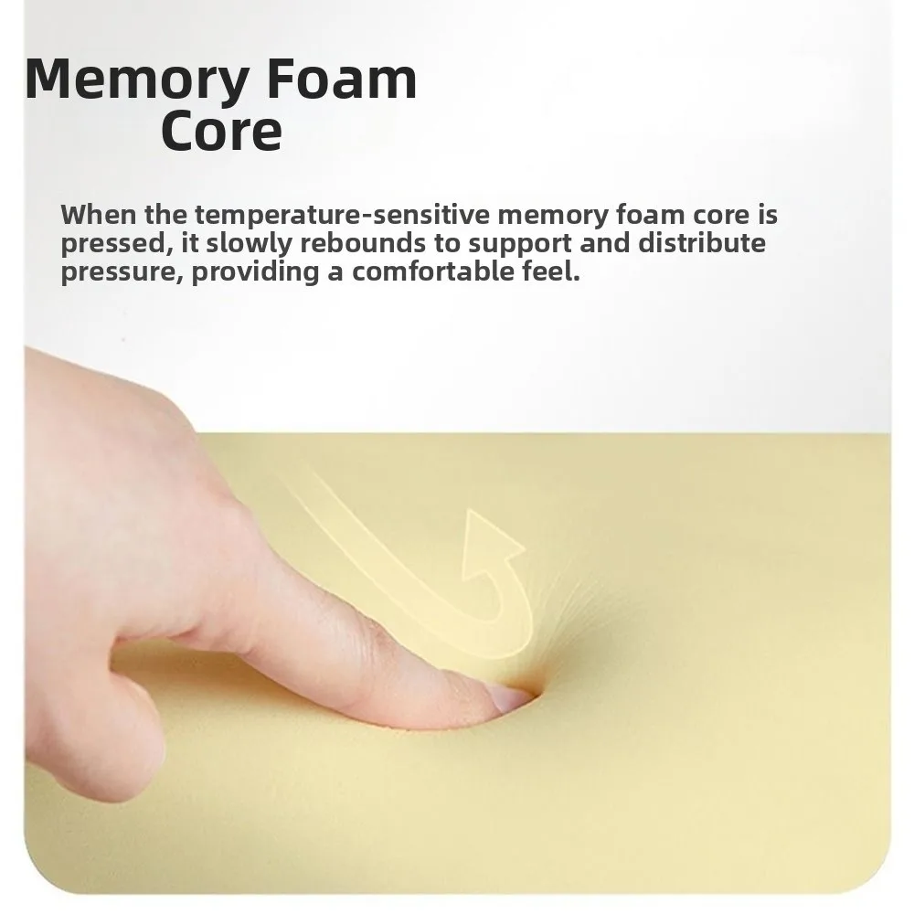 وسادة نوم محمولة قيلولة خفيفة الوزن ومريحة وسادة انتعاش بطيء ناعمة للوجه أسفل وسادة مكتب للسفر #4