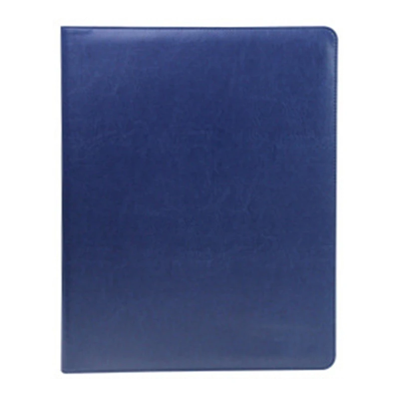 แฟ้มซอง A4พร้อมเครื่องคิดเลขกระเป๋าเอกสารกระเป๋าเอกสารสำหรับสำนักงานแผ่นรองเอกสารหนัง PU กระเป๋าเอกสาร