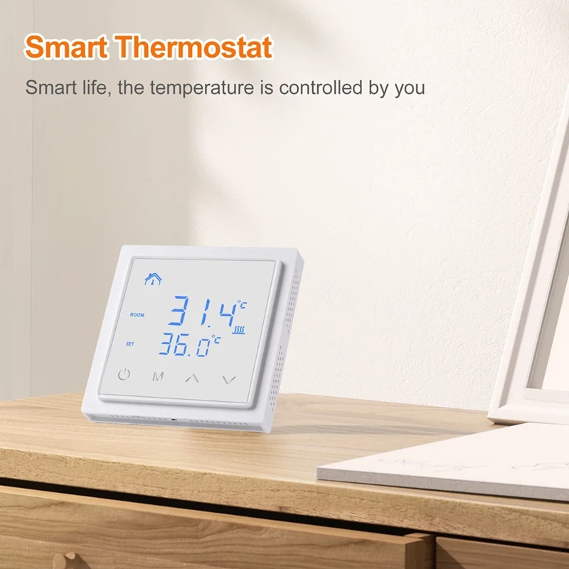 Slimme Thermostaat 16A Vloerverwarming Temperatuurregelaar Met LED Touchscreen 85-265V Elektrische Verwarming Controle