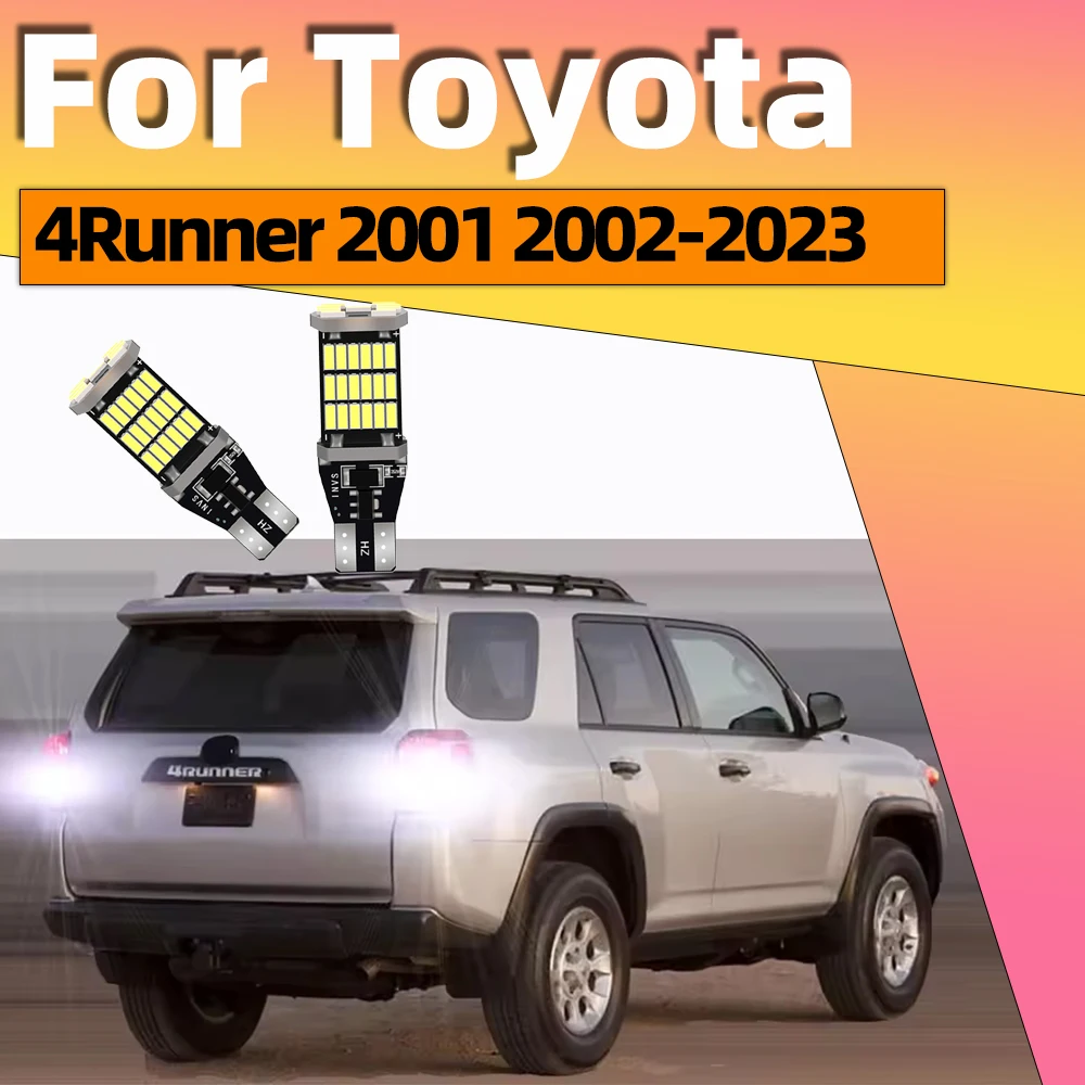 2Pcs For Toyota 4Runner 2001-2013 2014 2015 2016 2017 2018 2019 2020 2021 2022 2023 Canbus Car Led Backup Reversing Lights 6000K