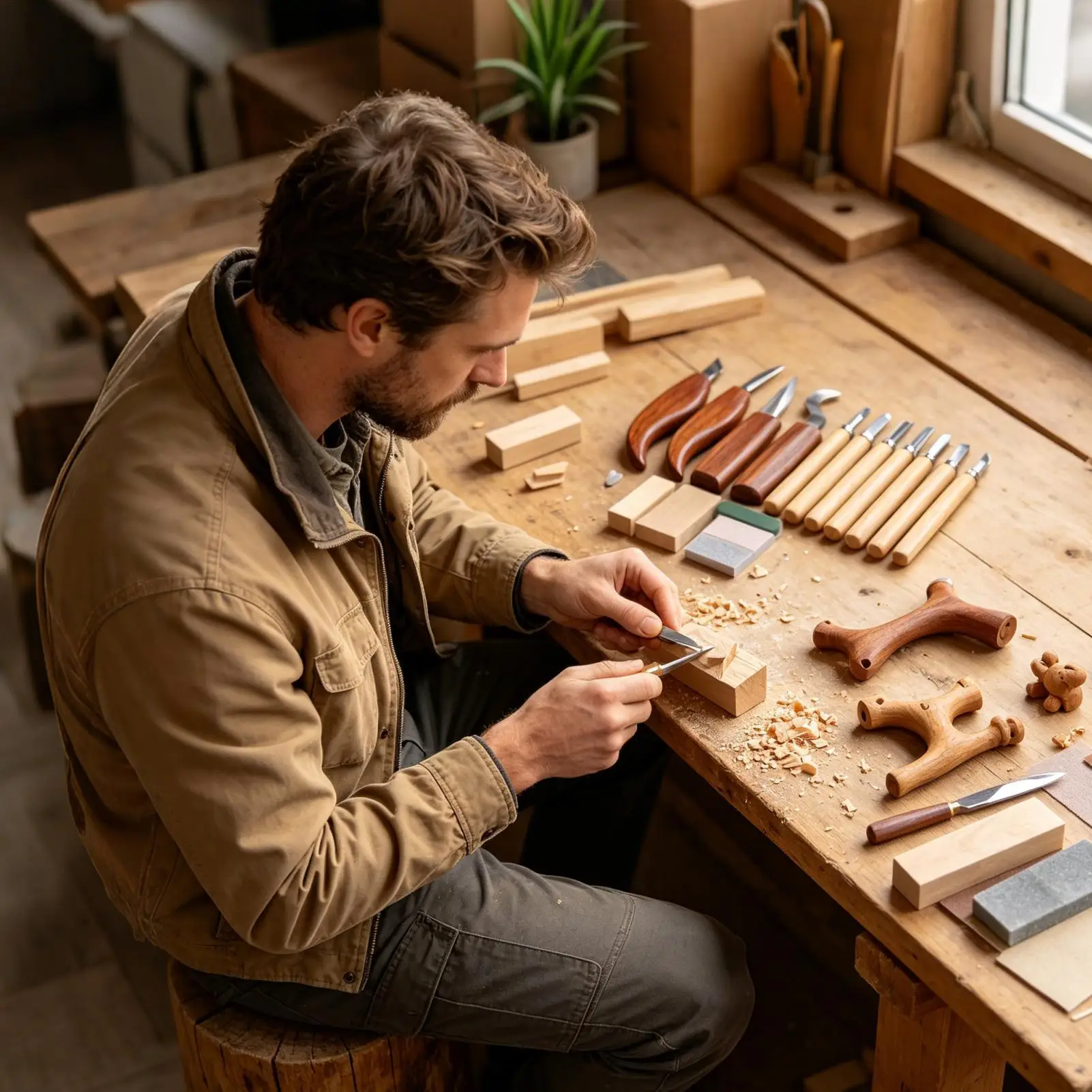 Wood Carving Kit 17 Pieces Portable Professional Woodworking Supplies Wood Carving Cutters For Beginners DIY Enthusiasts