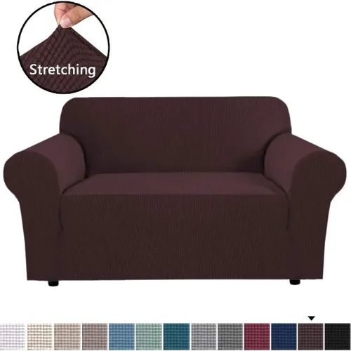 Bogda Honey comb Pattern Stretch Lastıklı Flexible Seat Sofa Case 3 Personality Brown