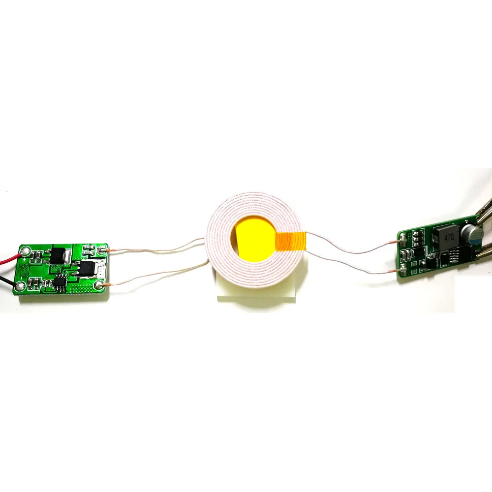 Imagem -05 - Módulo de Alimentação sem Fio para Carregamento Robô Carregador Transmissor e Receptor 42 mm Bobina 30w 2.5a dc 12v 24v