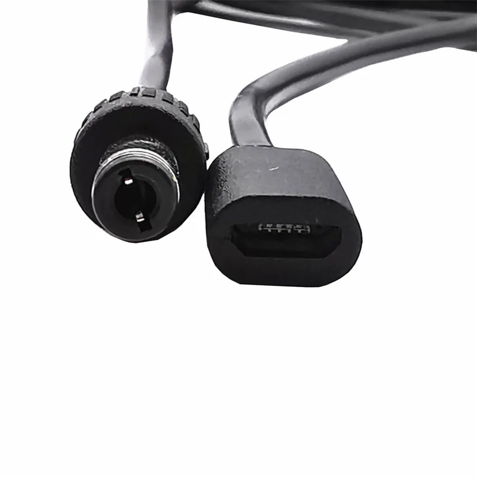 3A Micro USB 2.0 Female to DC 5.5x2.1mm Male Power Jack To DC 5.5*2.1mm Power Connector Cable Adapter 5V 0.2M