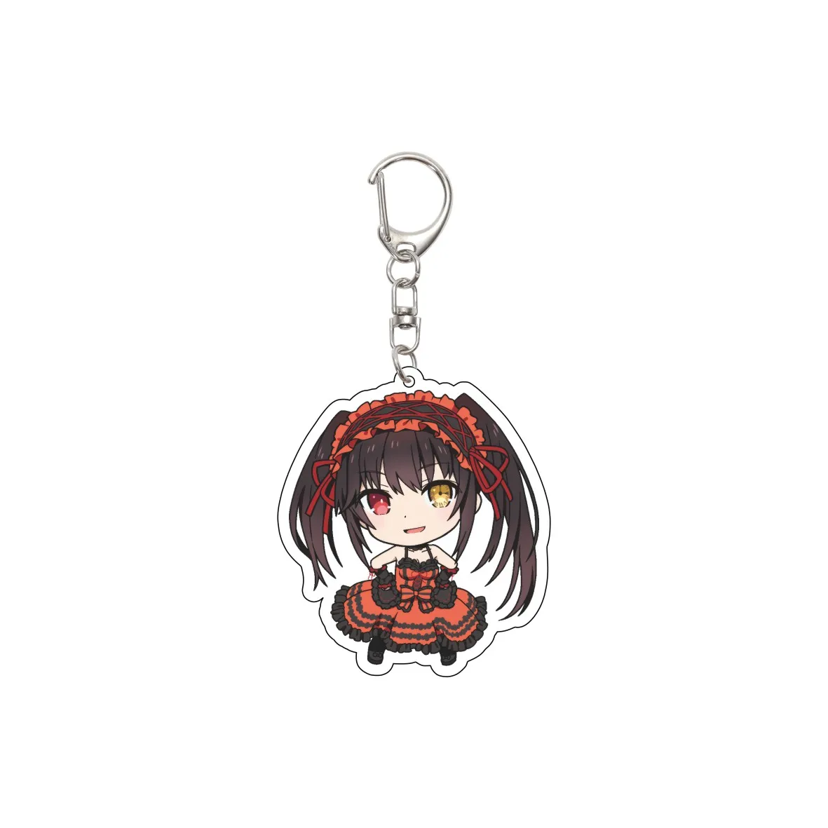 55MM Anime DATE A LIVE Keychain Itsuka Shido/Yatogami Tohka/Yatogami Tenka Key Chain Acrylic Model Plate Christmas Gifts