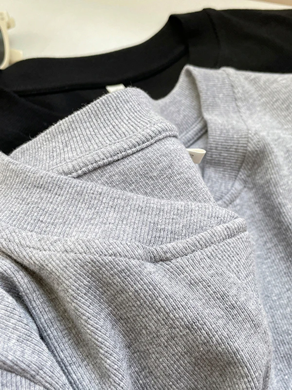 Koreaanse Sle Button up Puur Katoen V Ne ort Sve T irt Casual Zomer Afslanken Veelzijdige Dames Faion Chic Top