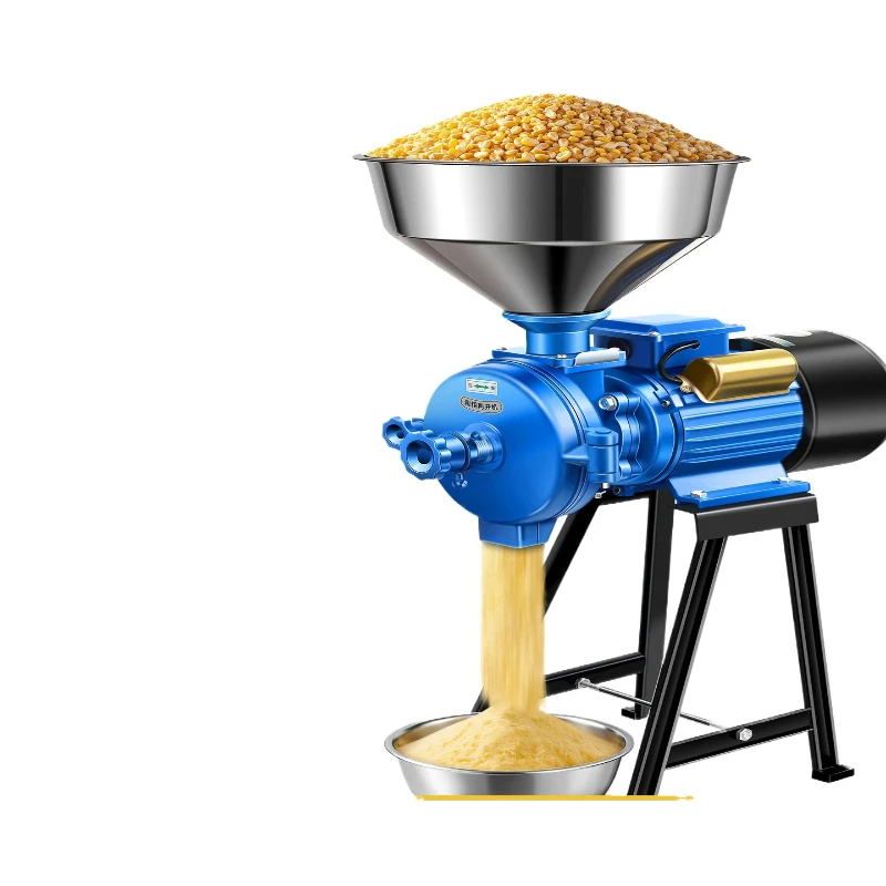 

Коммерческая электрическая мельница для помола кукурузы, бытовая мельница для влажного и сухого измельчения кормов