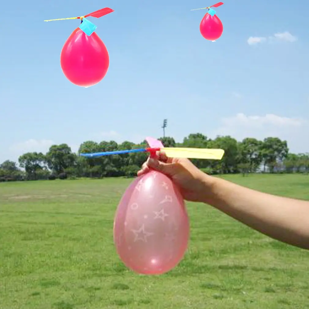 2 Stück lustiger klassischer Hubschrauber ballon für Eltern-Kind-Interaktion fliegende Spielzeugs piele Kinder Lernspiel zeug