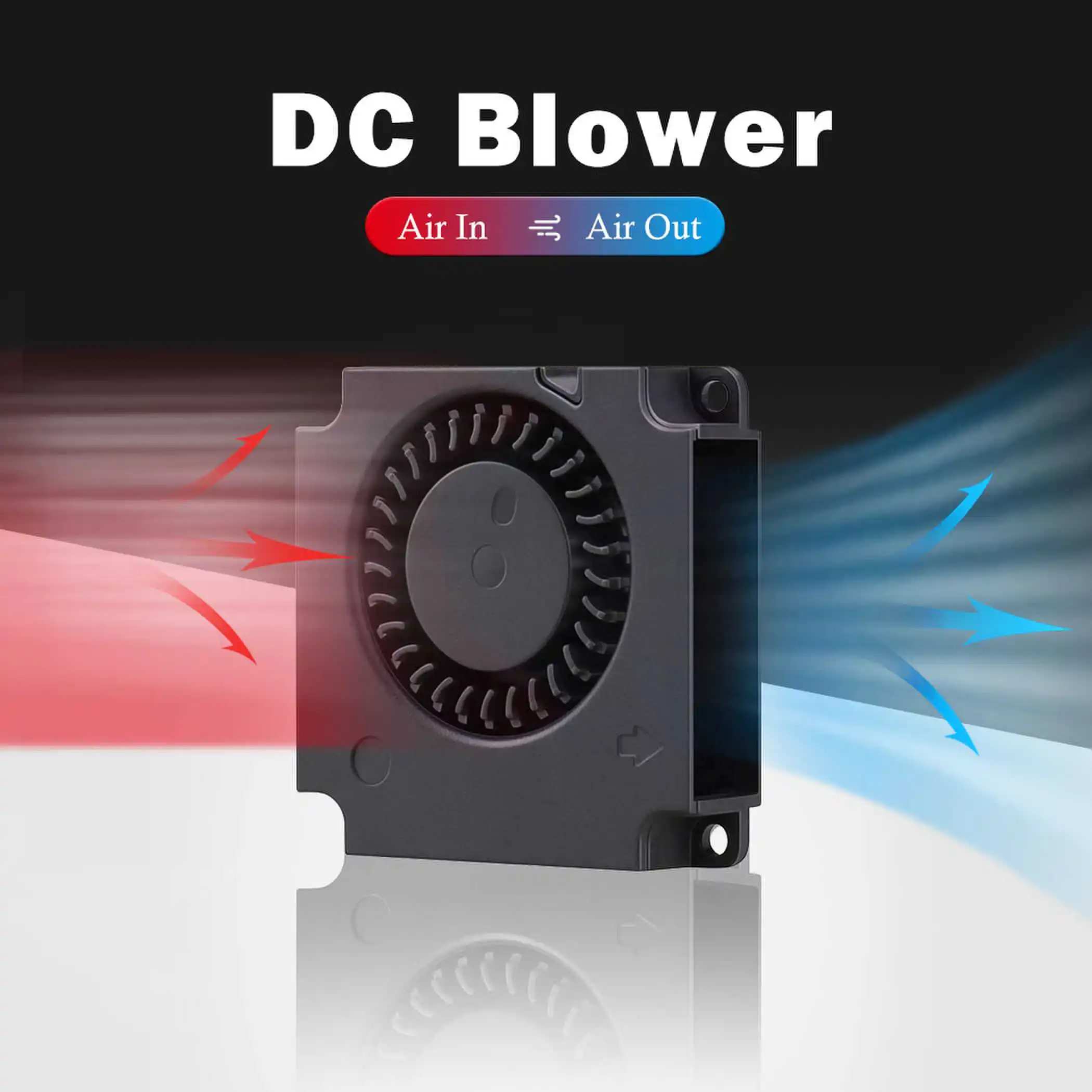 1PCS Gdstime 4cm 40mm 3D Printer Blower Fan 5V 12V 24V 40x40x10mm 4010 Blower Printer Cooling DC Turbo Blower Fan Radial Fans