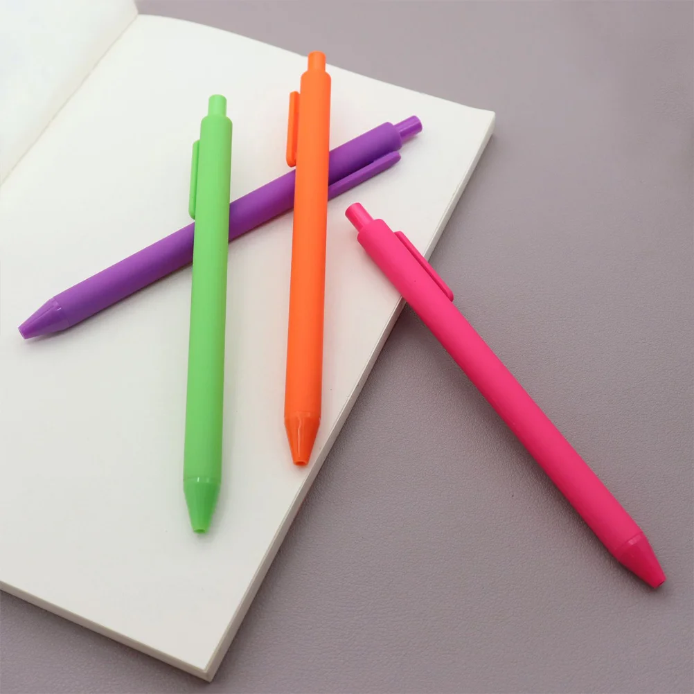 

10pcs Colorful Gel Pens Press Type Sign Pen Smooth Writing No Leak For Students Office School Stationery Business Gifts Manual