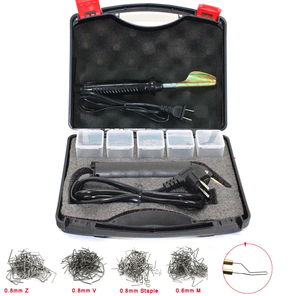 

Hot Stapler for Car Auto Stapler Bumper Fender Fairing Weld Gun Plastic Repair Kit Plastic Welding Machine Tools