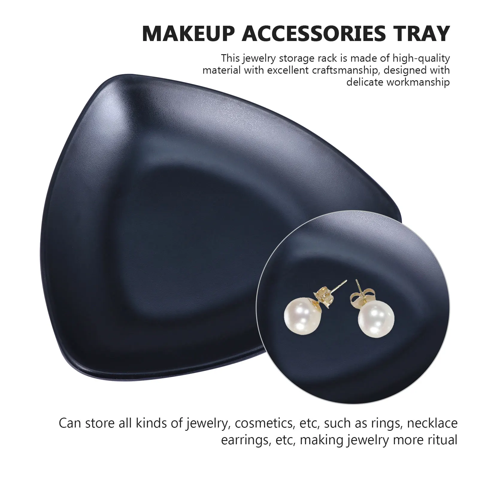 

Jewelry Storage Ring Holder Organizer Ceramic Desktop Sundries Tray For Women Household Decorative Makeup Accessories