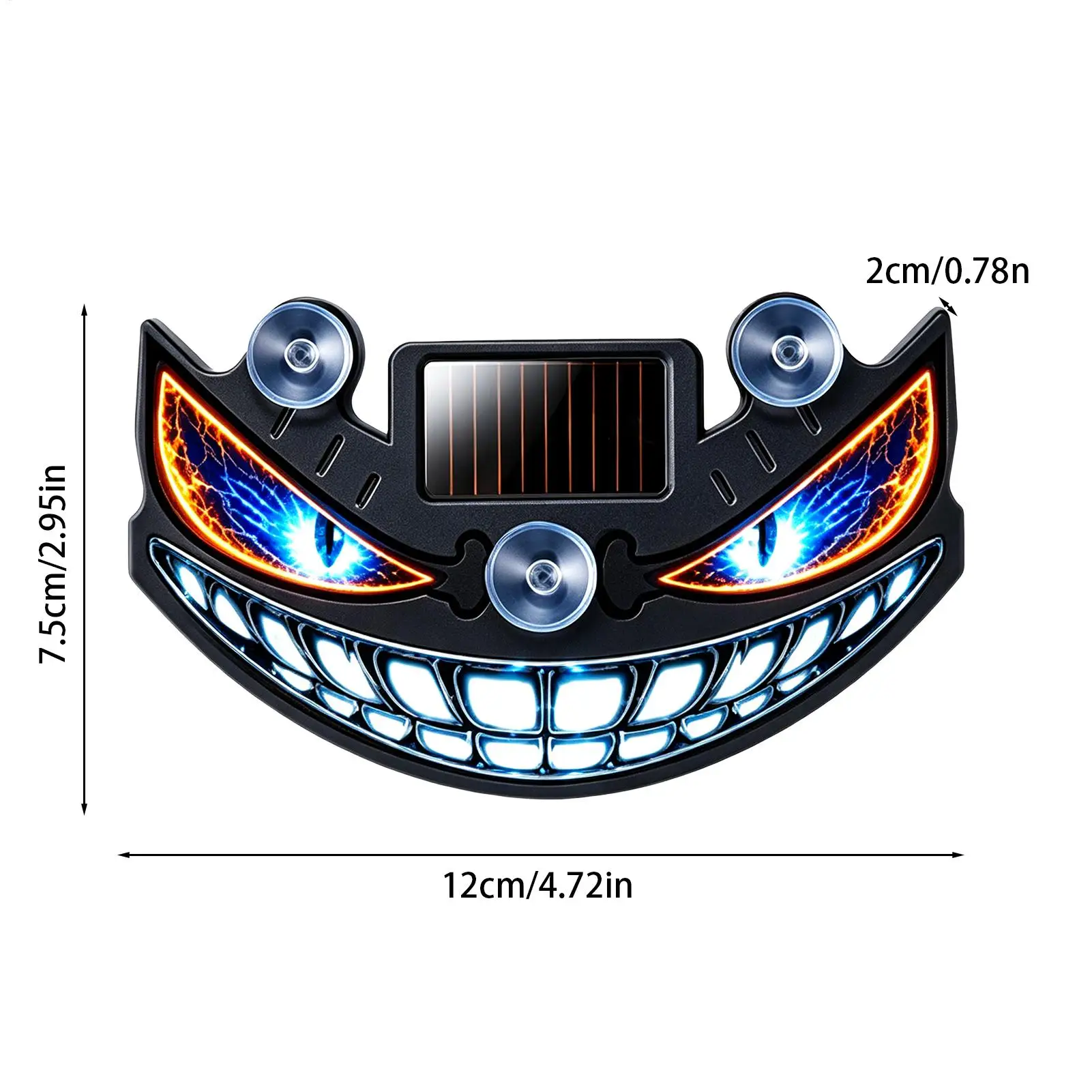 Eyes For Car Windshield Solar USB Dynamic Warning Waterproof Sign Wireless Led Windshield Eyes For RV Home Vehicles Holiday view 6