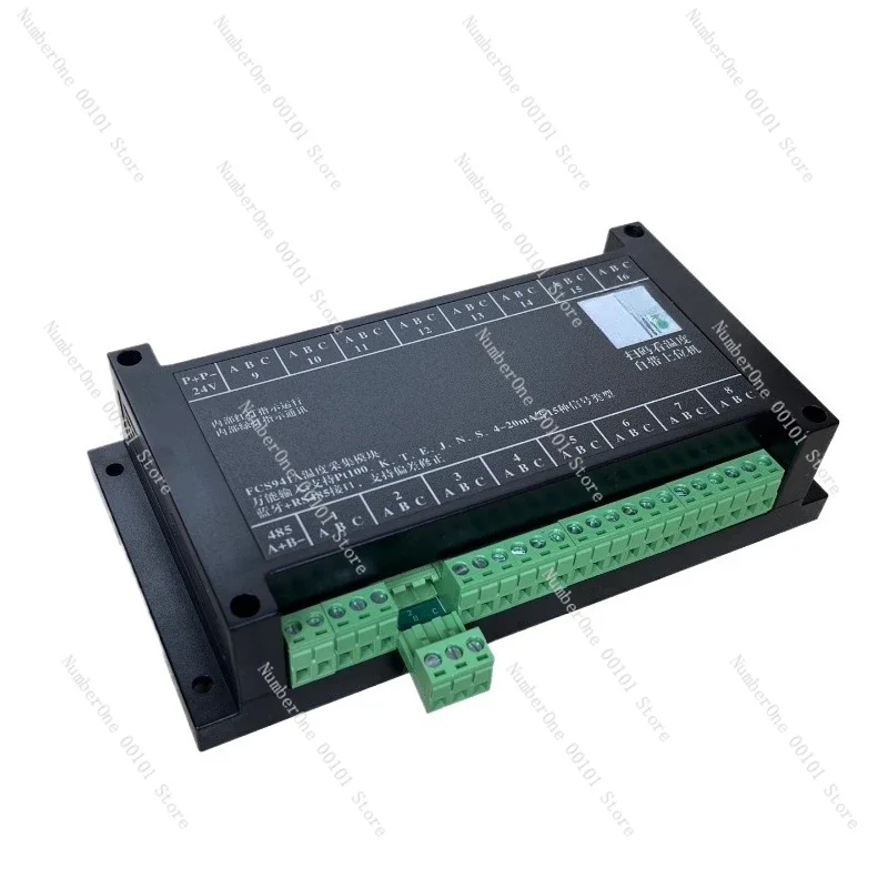 16-Channel temperature acquisition module 485 interface MODBUS fully isolated various mixed input types Bluetooth settings