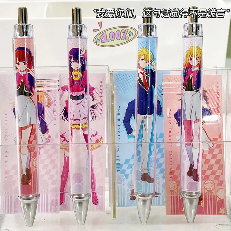 Anime Oshi no Ko 0.5mm gel pen Black ink Ballpoint Pen School Supplies MHoshino Ai Cho Hoshino Aquamarine Kurokawa Akane