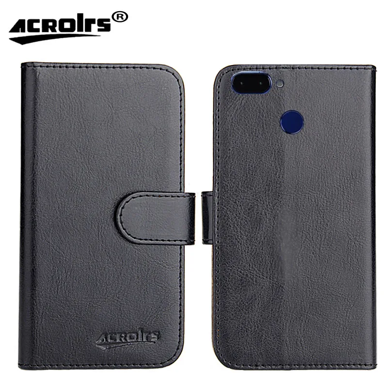 Para Archos Core 60S funda 6 colores Flip ultrafina moda dedicada Retro cuero suave exclusivo teléfono Crazy Horse cubierta