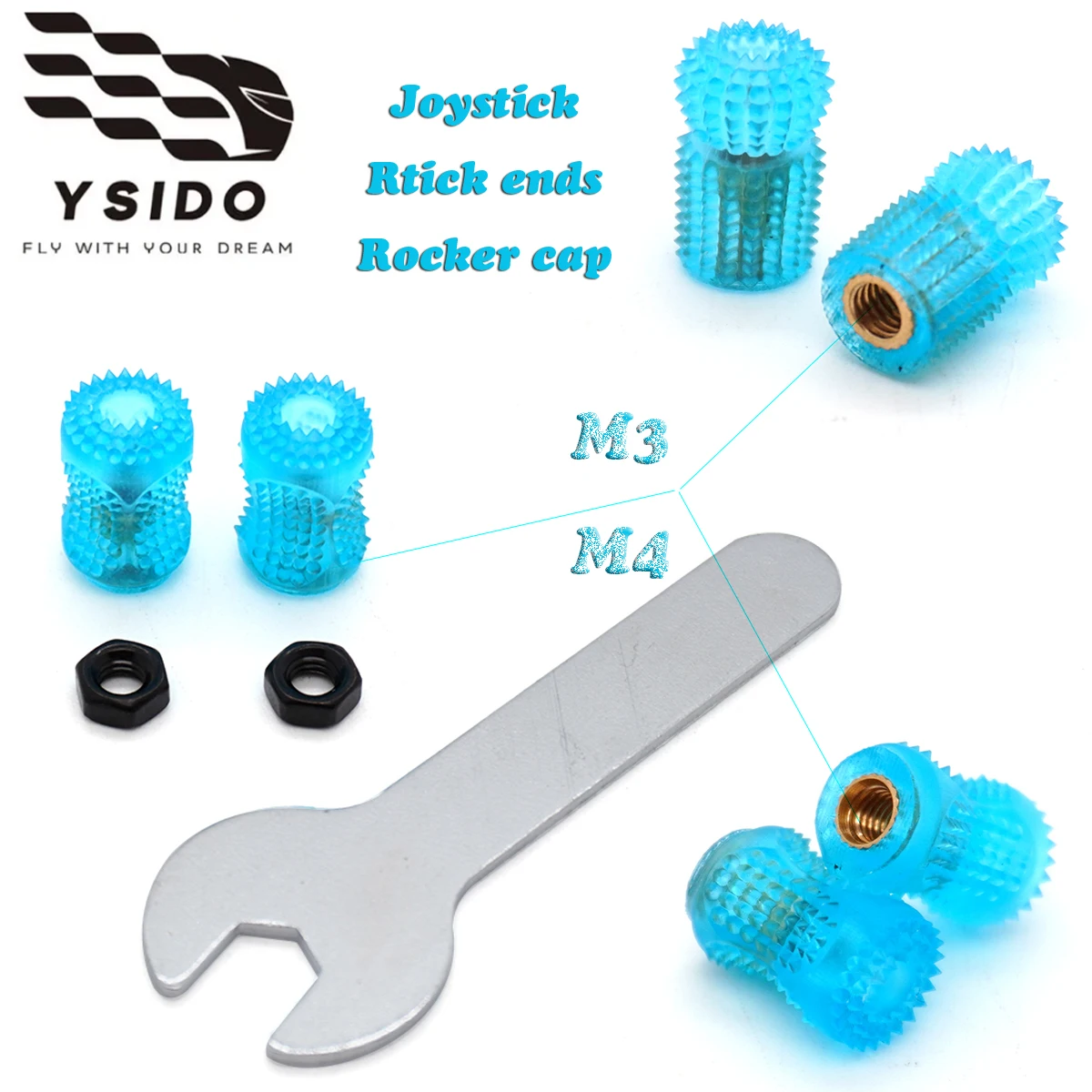 2 pièces M3 M4 FPV télécommande Radio cardan bâton Joystick capuchon à bascule pour RadioMaster GX12 TX12 TX16S Boxer M9 X7S X12S JR ST