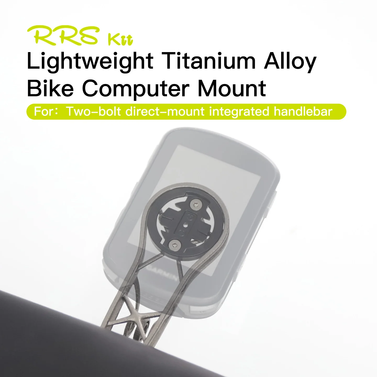 RRSKIT 3D Printed Titanium Alloy Bicycle Computer Extended Bracket Suitable For Garmin Universal Base With Gopro Lamp Holder