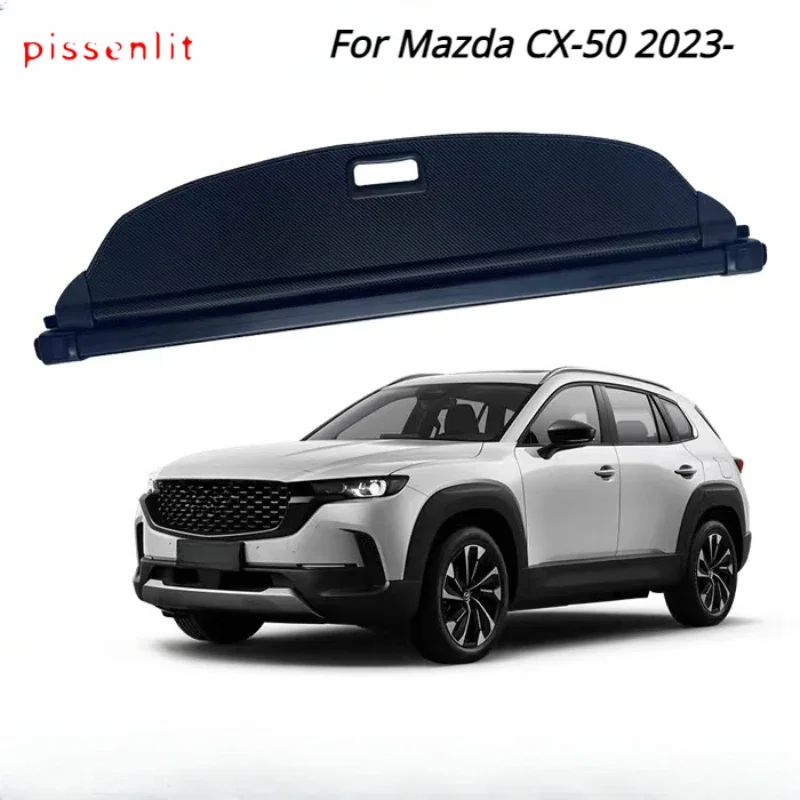 

Задняя крышка багажника для Mazda CX-50 2023-кожаный выдвижной багажник, защитная перегородка, стойки, аксессуары