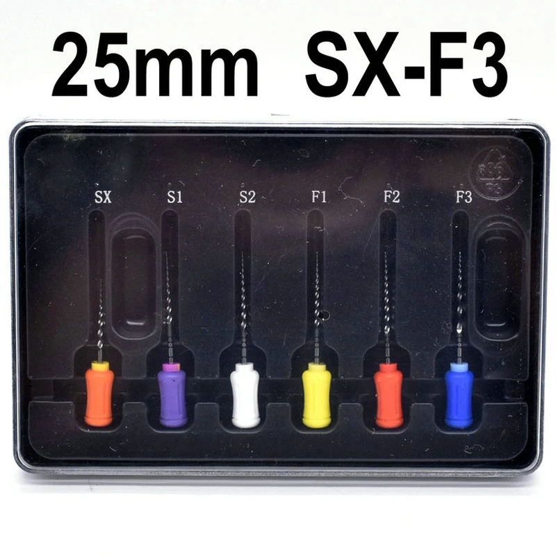 

Стоматологические супер корневые каналы, большие конические эндодонтические игольчатые файлы Niti для ручки, стоматологические эндодонтические инструменты Sx-F3