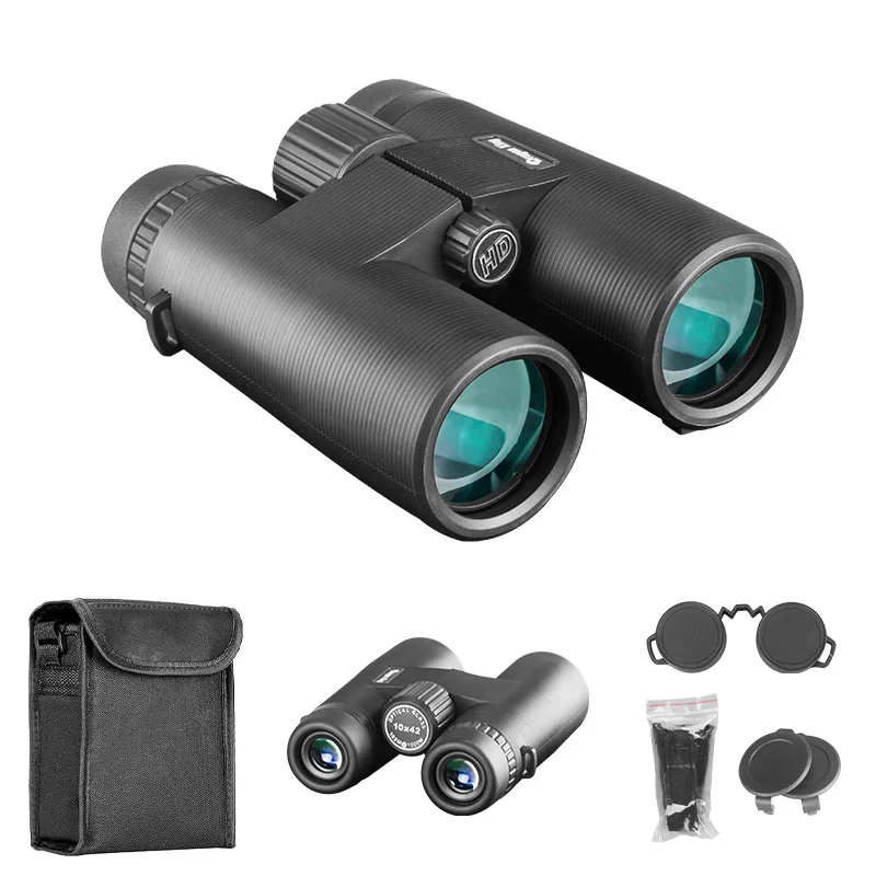 

10X42 Professional HD Binoculars High Power FMC Lens Hunting Telescope Wide Angle Portable for Bird Watching Camping Travel Gear