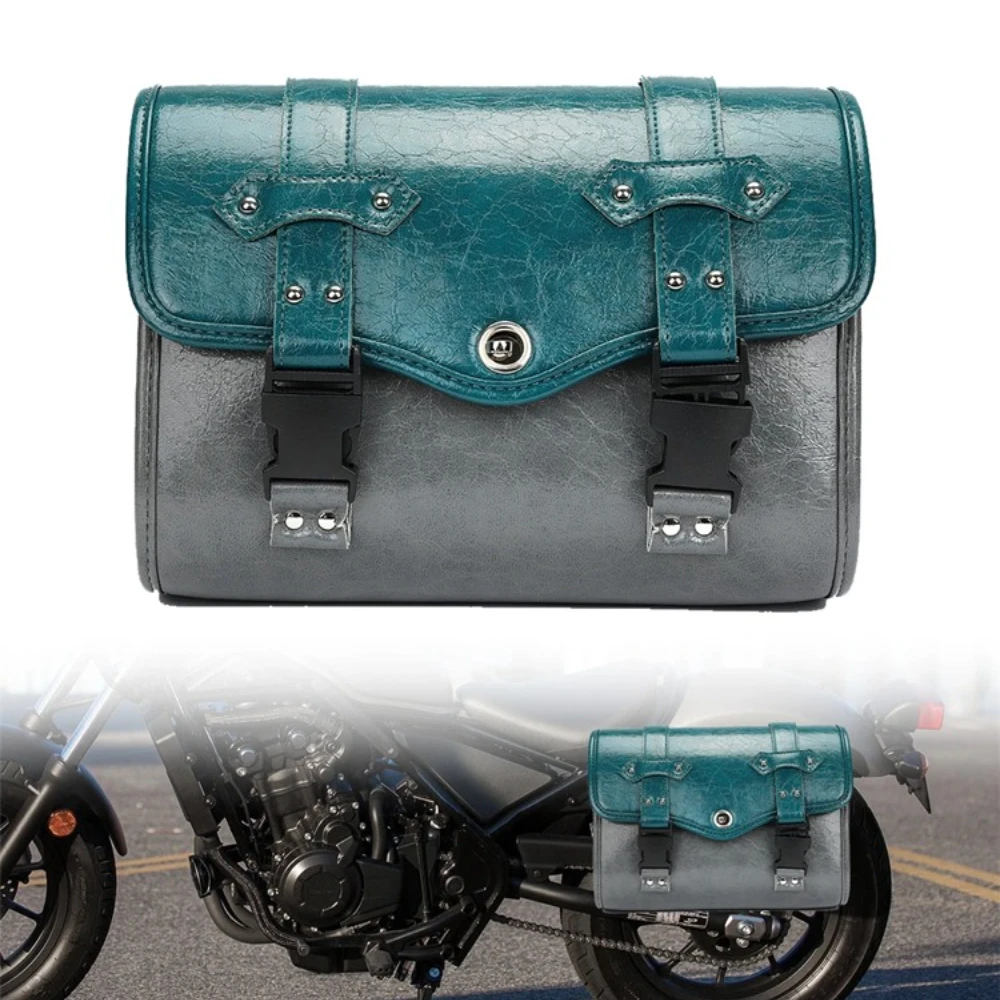 

Motorcycle Saddlebag PU Waterproof Side Hanging Bag For Honda Rebel CMX500 250 300 350 500 Rebel 1100 Luggage Trunk Saddle Bags