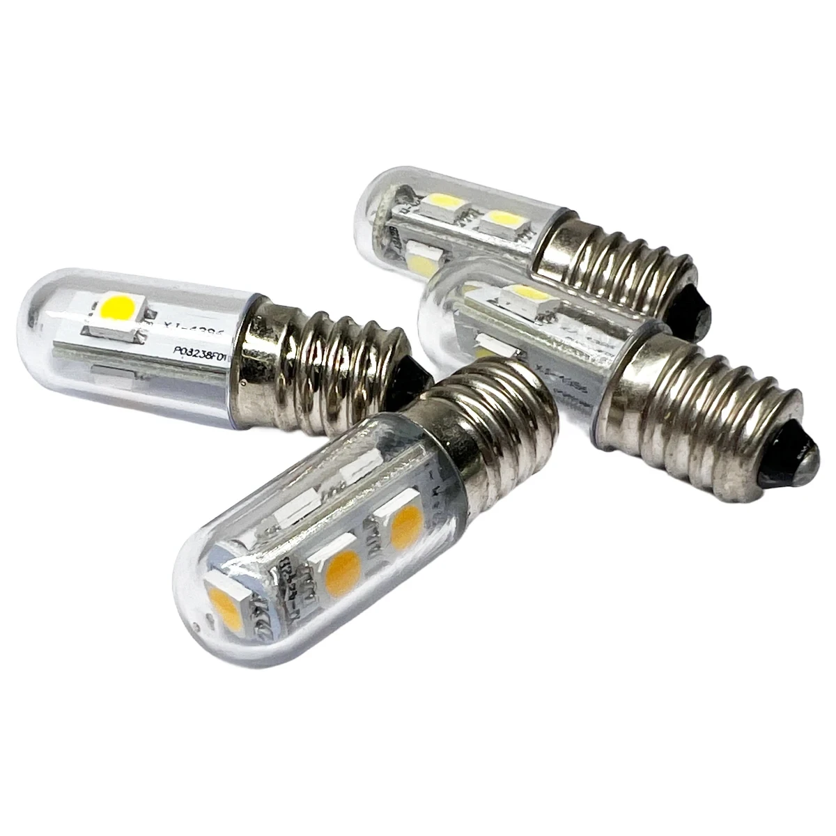 Bombilla LED para congelador T15 E14, lámpara indicadora de refrigerador de 0,5 W y 1W, CA de 220V, blanca cálida minibombilla/fría para horno microondas doméstico