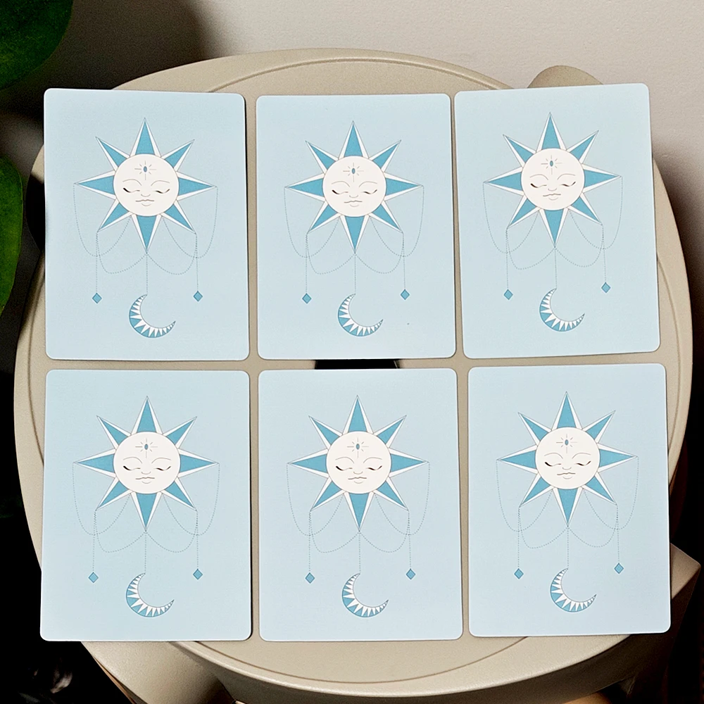 10.5*7.5cm La Puissance De La Lune Oracle 42 Moon Power Cards in French Language for Spiritual & Emotional Guidance