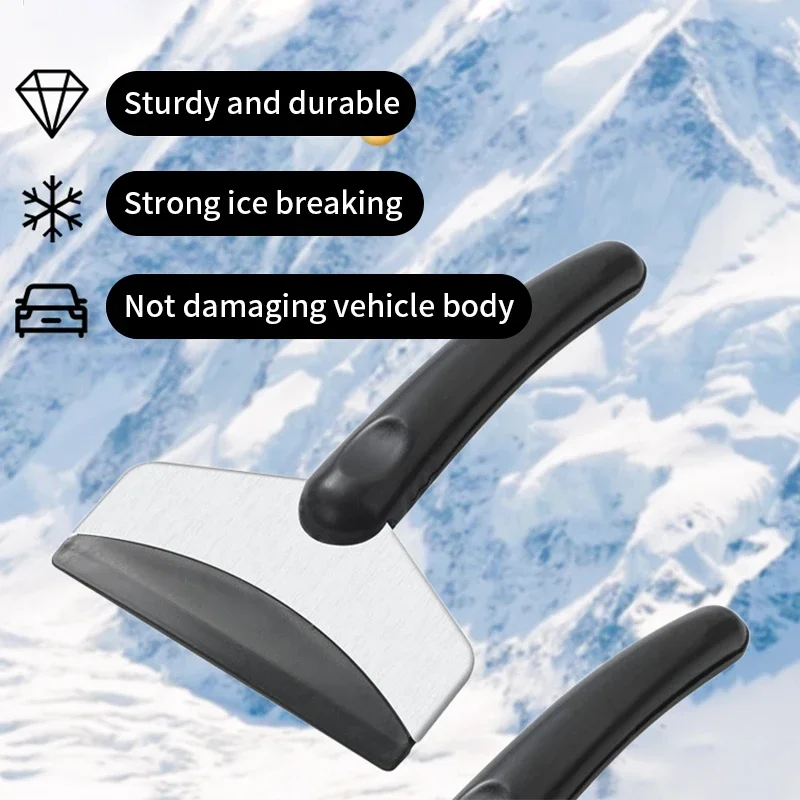 Durable Car Snow Shovel Car Windshield Snow Removal Scraper Ice Shovel Window Cleaning Tool for All Car Accessories Removal