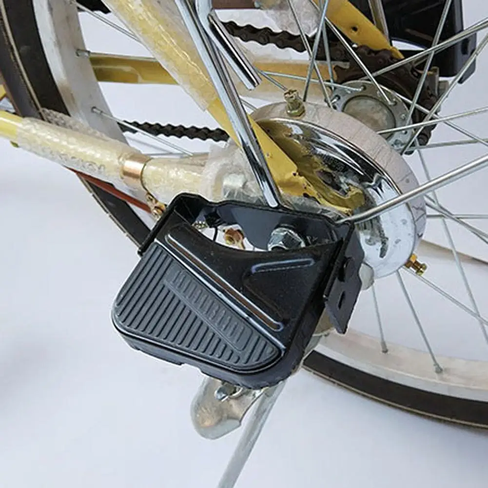 滑り止め折りたたみ自転車ペダル,1ペア,ペダル,スチール,サイクリング用フットレスト,子供用安全リアシート