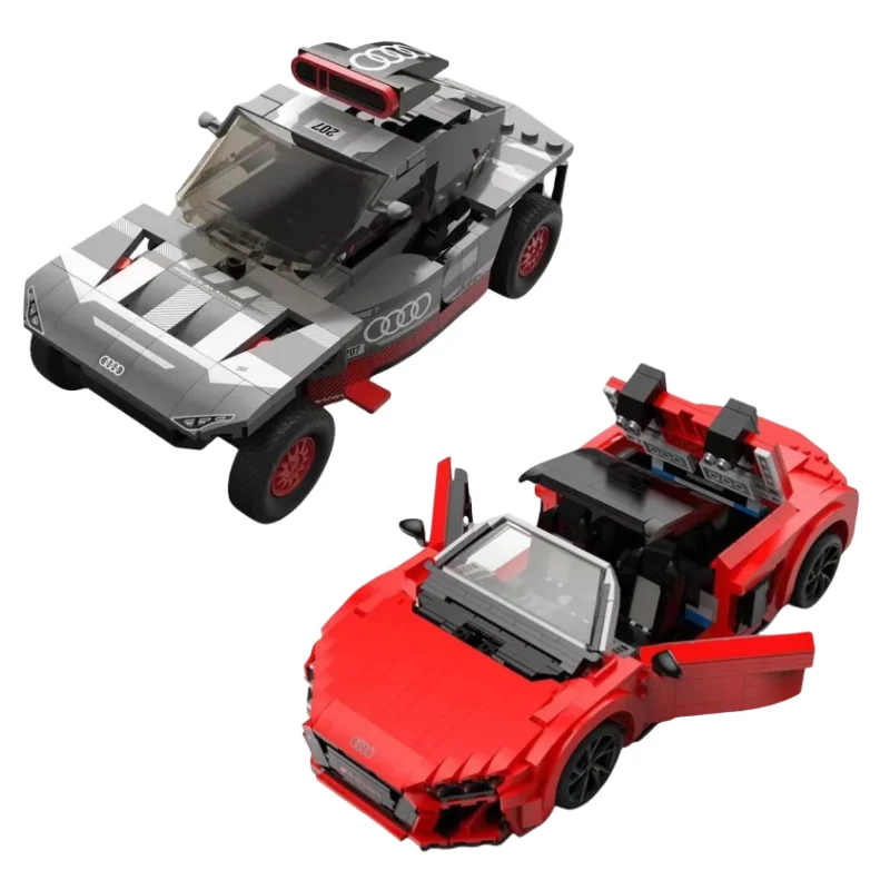 1:14 Audi R8 Super Sport Car Building Blocks Speed Champions Racing Vehicle Model Toys Bricks for Children Gifts