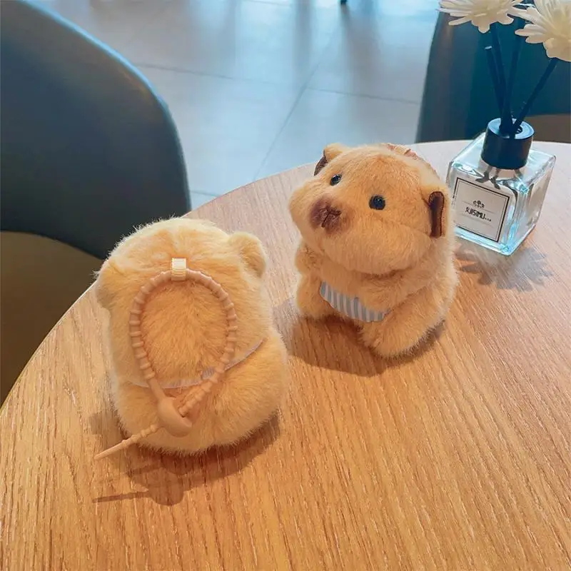 Niedlicher Hamster-Plüsch-Schlüsselanhänger, Cartoon-Stofftier, Puppen-Schlüsselanhänger, schöne Tasche, Anhänger, Rucksack, hängende Dekoration, Geschenke